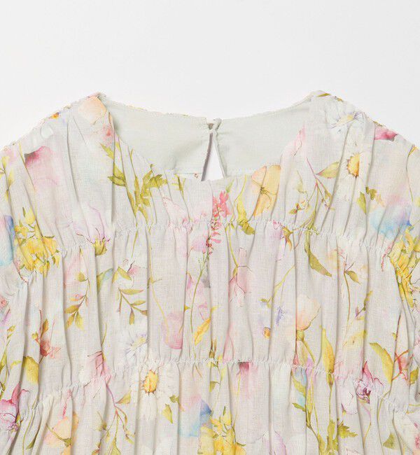 EMMEL REFINES「＜EMMEL REFINES＞EM フラワーシャーリング チュニック」|シャツ・ブラウス|