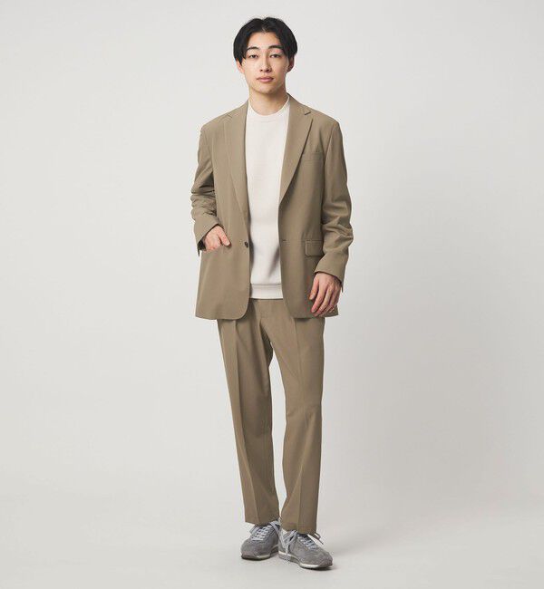 UNITED ARROWS green label relaxing「A+ PERTEX UNLIMITED リラックス 1プリーツ セットアップ パンツ スラックス -ウォッシャブル・ストレッチ」|スーツ|