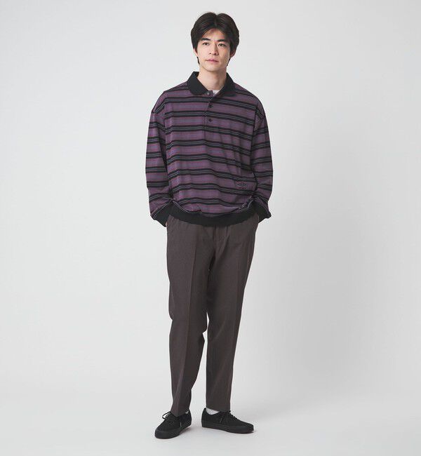 UNITED ARROWS green label relaxing「【別注】＜UMBRO＞ボーダー 長袖 ポロシャツ」|ポロシャツ|