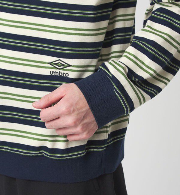 UNITED ARROWS green label relaxing「【別注】＜UMBRO＞ボーダー 長袖 ポロシャツ」|ポロシャツ|