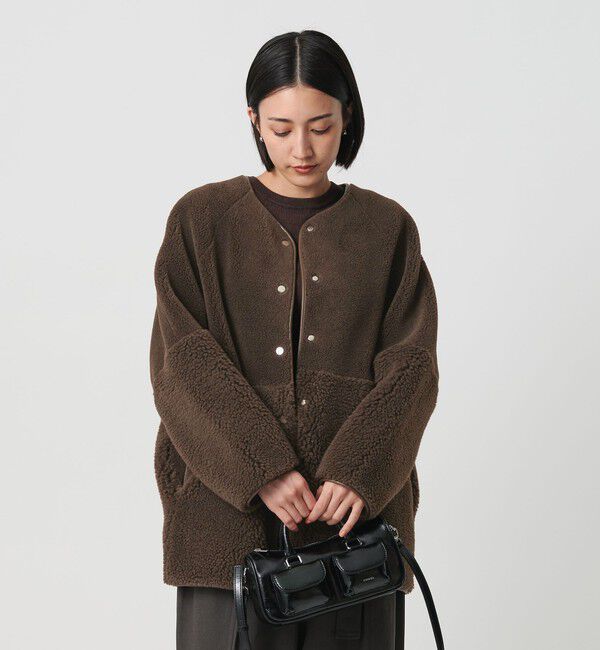 BEAUTY&YOUTH UNITED ARROWS「【WEB限定】ボア&times;フェイクムートン リバーシブルジャケット 」|その他|DK.BROWN