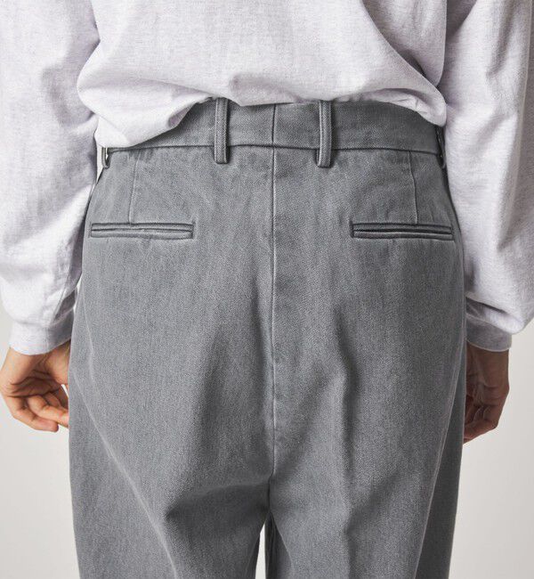 STEVEN ALAN「＜Steven Alan＞ 13.5oz デニム インツープリーツ ドレス トラウザーズ」|スラックス|
