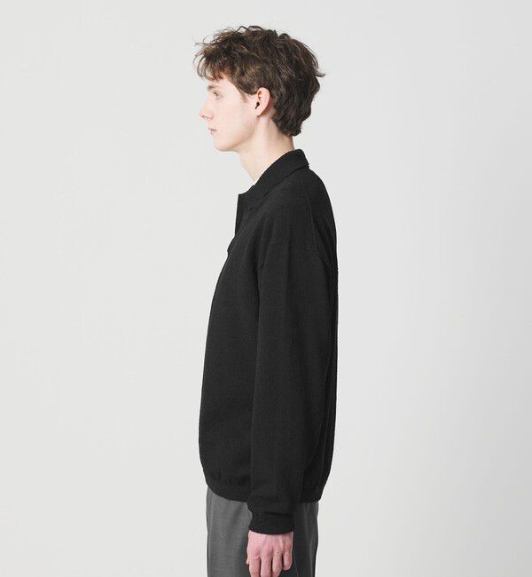 BEAUTY&YOUTH UNITED ARROWS「クリンプ コットン ポロスキッパー ニット ウォッシャブル」|ニット・セーター|