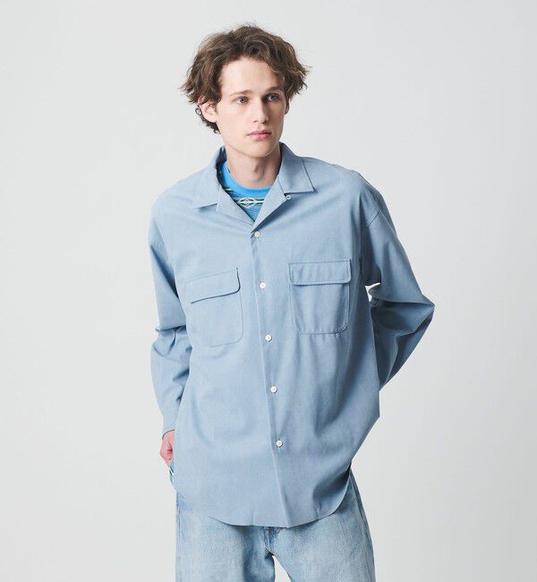California General Store「＜CGS.＞スエードライク オープンカラーシャツ」|シャツ・ブラウス|