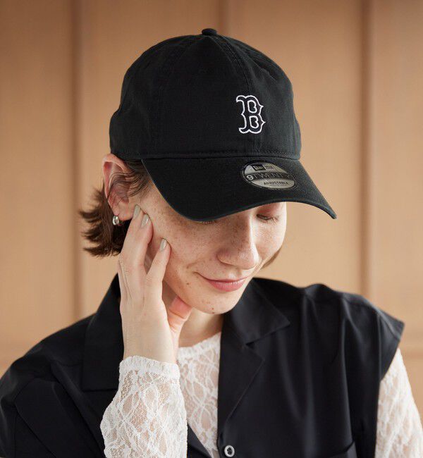 BEAUTY&YOUTH UNITED ARROWS「【別注】＜NEW ERA＞920 ウォッシュ ロゴ キャップ」|キャップ・キャスケット|BLACK