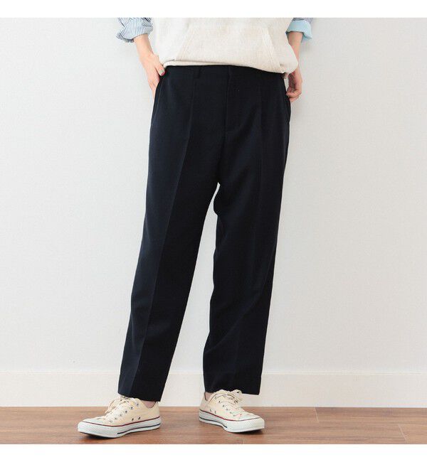 BEAMSBOY「BEAMS BOY / ポリエステル ウール シンチ バック スラックス」|スラックス|