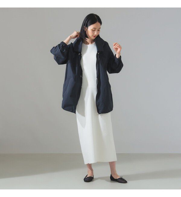 Demi-Luxe BEAMS 「CINOH / マット ナイロン フーディーブルゾン」|ブルゾン・スタジャン|