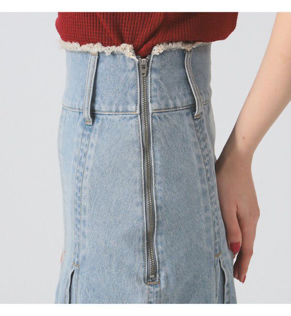 Ray BEAMS 「デニム タック ミディアム スカート」|スカート|