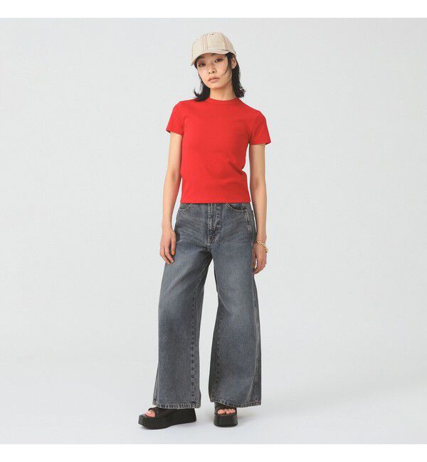 Ray BEAMS 「オーバーダイ デニム パンツ」|デニム|