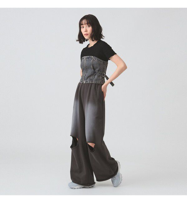 Ray BEAMS 「ダメージ スウェット パンツ」|その他|