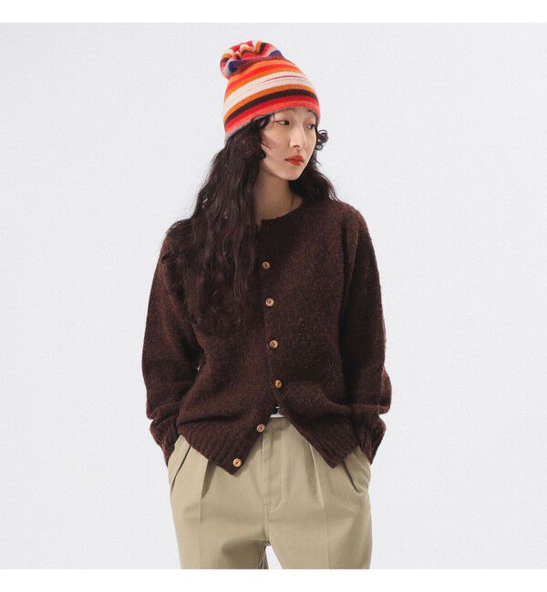 BEAMSBOY「【別注】Nor&rsquo;Easterly / シェットランド シャギー カーディガン 25F」|ニット・セーター|