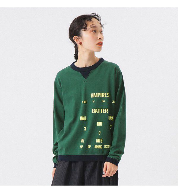 BEAMSBOY「【別注】Jackman / ロゴ ロングスリーブ 25FW」|Tシャツ・カットソー|GREEN