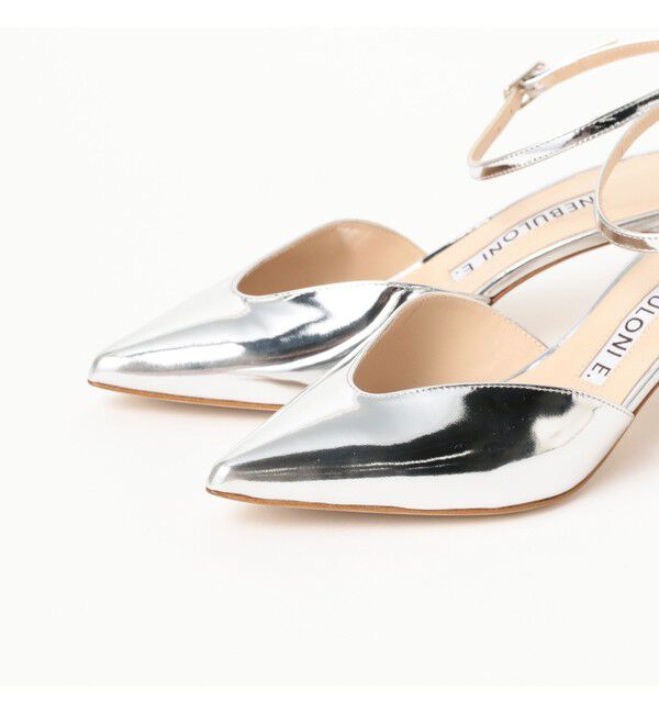 Demi-Luxe BEAMS 「NEBULONI E. / アンクルストラップ シルバー サンダル」|サンダル|