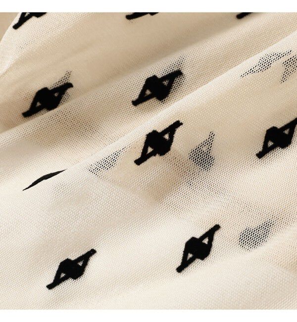 Ray BEAMS 「フロッキー プリント シアー ラウンドネック トップス」|Tシャツ・カットソー|