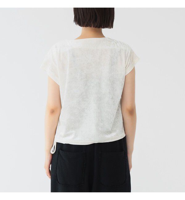 BEAMSBOY「maturely / ベロア ジッパー トップ」|Tシャツ・カットソー|