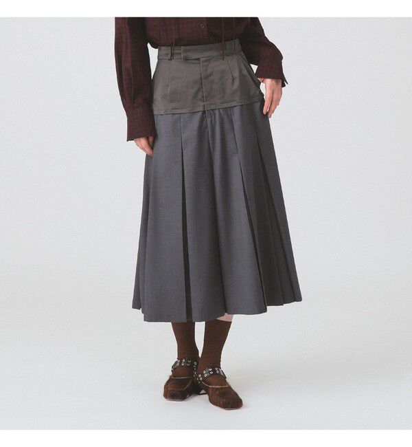 Ray BEAMS 「キリカエ プリーツ スカート」|スカート|