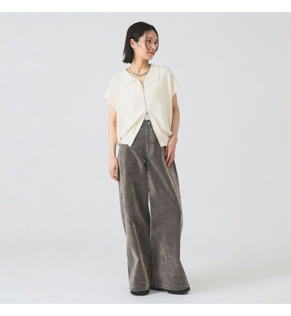 Ray BEAMS 「フロッキー デニム ワイド パンツ」|デニム|