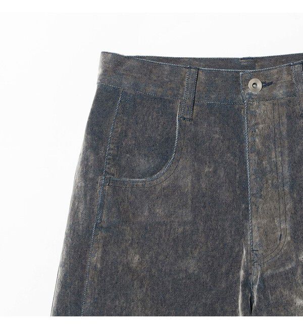 Ray BEAMS 「フロッキー デニム ワイド パンツ」|デニム|