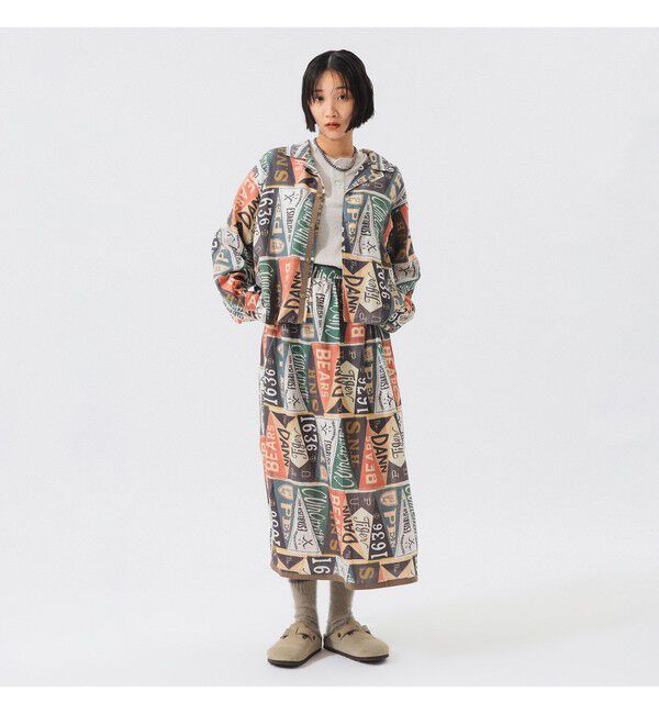 BEAMSBOY「ペナント プリント スカート」|スカート|