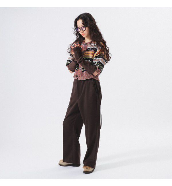 BEAMSBOY「フェアアイル 5分袖 カーディガン」|ベスト・ジレ|