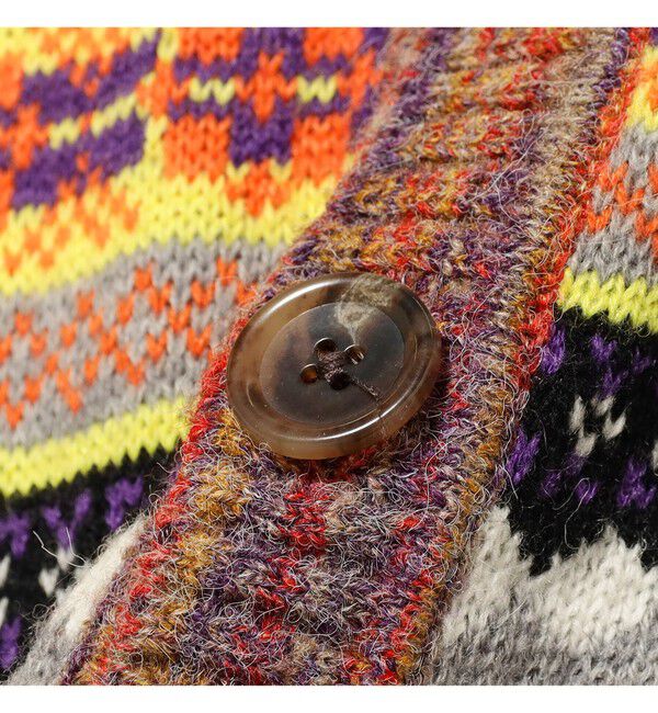 BEAMSBOY「フェアアイル 5分袖 カーディガン」|ベスト・ジレ|