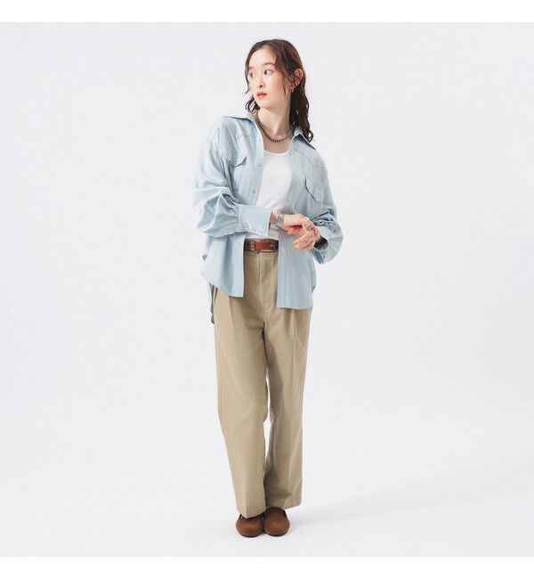 BEAMSBOY「サテン ウエスタン シャツ」|シャツ・ブラウス|