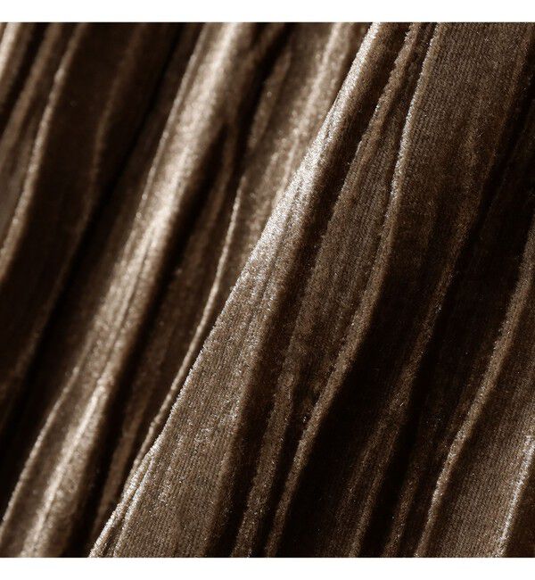 Ray BEAMS 「プリーツ ベロア タイト スカート」|スカート|