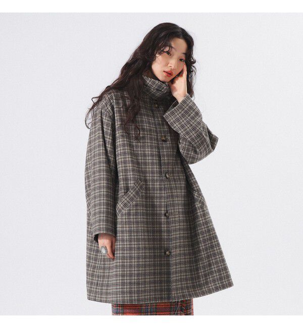 BEAMSBOY「ガンクラブ チェック コート」|ダッフルコート|