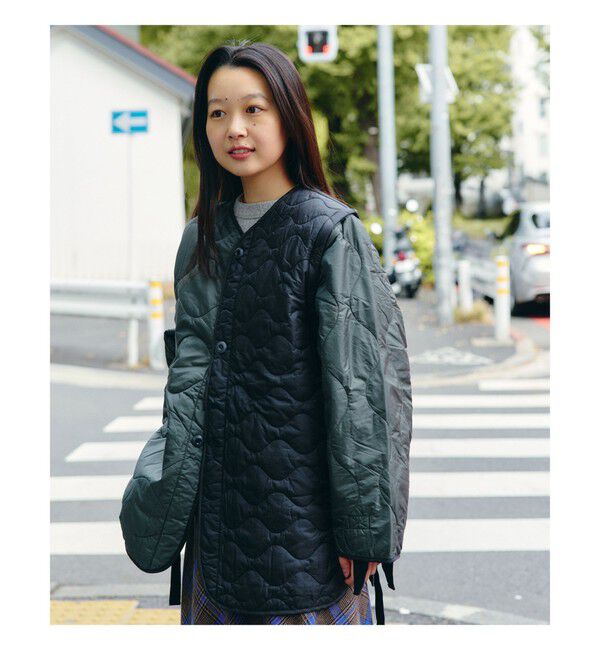 BEAMSBOY「クレイジー デタッチ スリーブ ライナー」|ブルゾン・スタジャン|BLACK_CRZ