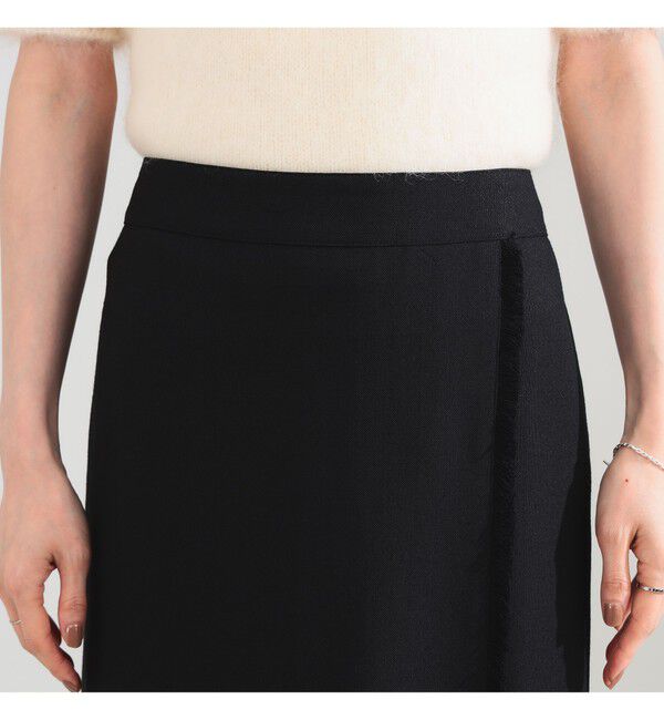 Demi-Luxe BEAMS 「フリンジ  Iライン スカート」|スカート|