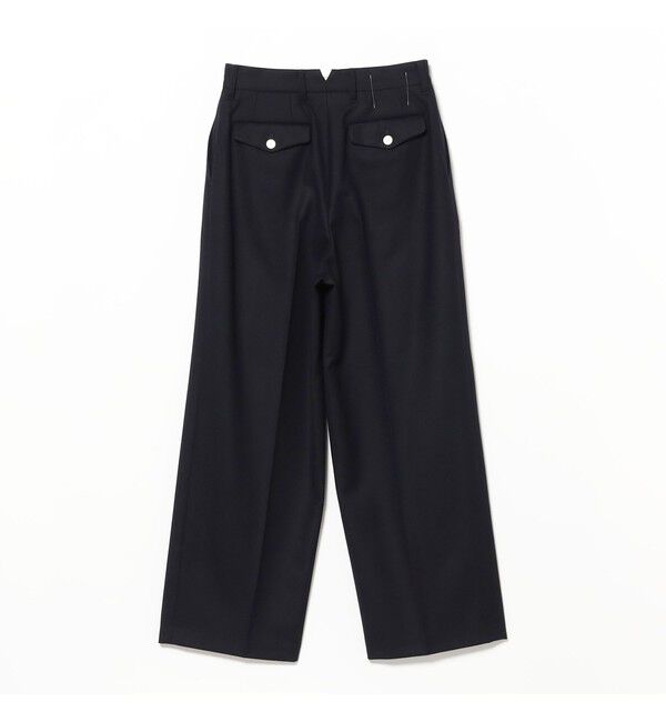 Demi-Luxe BEAMS 「AK+1 / 1タック ウール ワイドパンツ」|チノ|