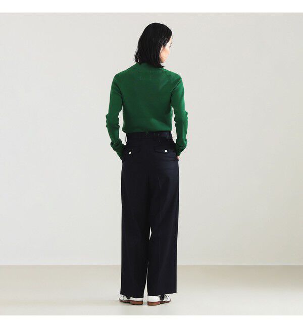 Demi-Luxe BEAMS 「AK+1 / 1タック ウール ワイドパンツ」|チノ|
