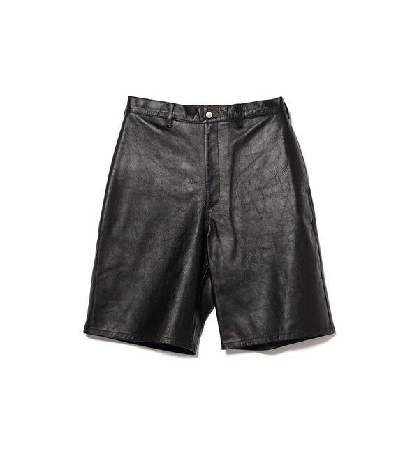 BEAMS「カウレザー イージー ショートパンツ【ワイドストレートフィット】」|その他|