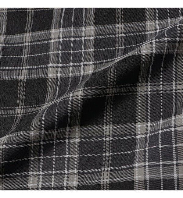 BEAMS「チェック ワイド イージーパンツ【ワイドストレートフィット】」|チノ|