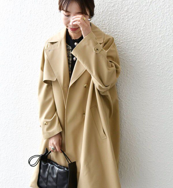 SHIPS any「SHIPS any: 〈洗濯機可能〉フレア ミディ トレンチ コート」|トレンチコート|