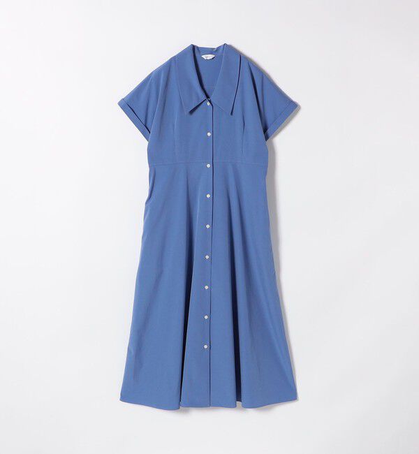 SHIPS any「SHIPS any:〈洗濯機可能〉フラットカラー Vネック フレア ワンピース」|ワンピース|