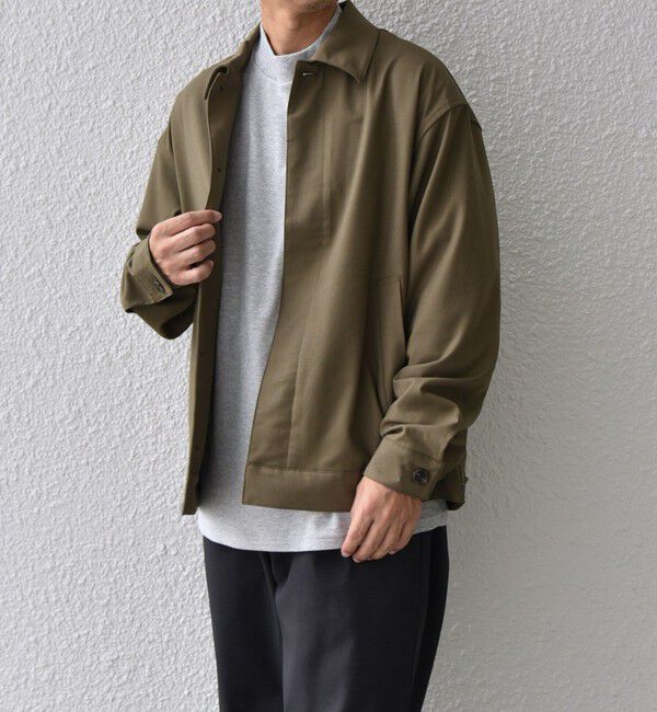 SHIPS any「SHIPS any: 〈手洗い可能〉 ショート ブルゾン 24FW◇」|ブルゾン・スタジャン|