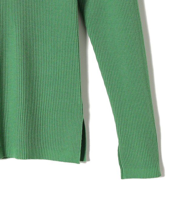 SHIPS for women「SHIPS Primary Navy Label:〈手洗い可能〉リブ クルーネック プルオーバー」|ニット・セーター|