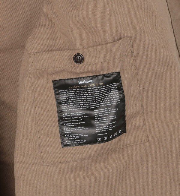 SHIPS「【SHIPS別注】Barbour: 3/4 COAT 4oz WAX COTTON」|ステンカラーコート|