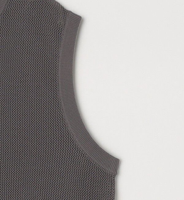 SHIPS any「SHIPS any: 〈洗濯機可能〉シアー ニット クルーネック プルオーバー ベスト◇」|ベスト・ジレ|