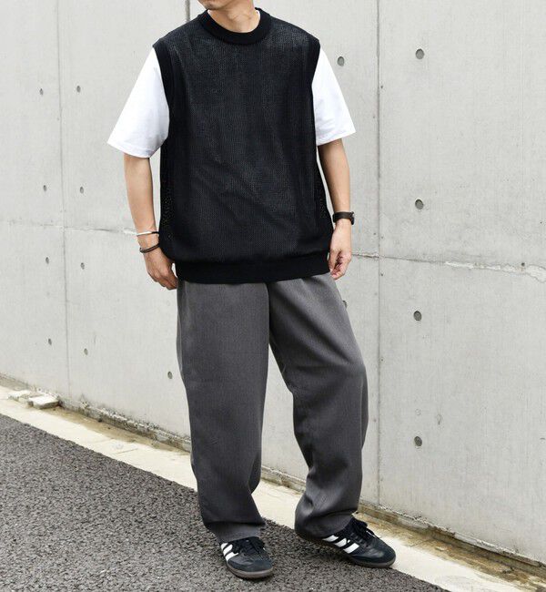 SHIPS any「SHIPS any: 〈洗濯機可能〉シアー ニット クルーネック プルオーバー ベスト◇」|ベスト・ジレ|