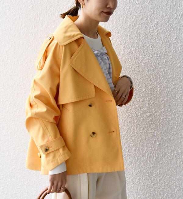 SHIPS any「SHIPS any: 〈洗濯機可能〉ショート トレンチ コート」|トレンチコート|