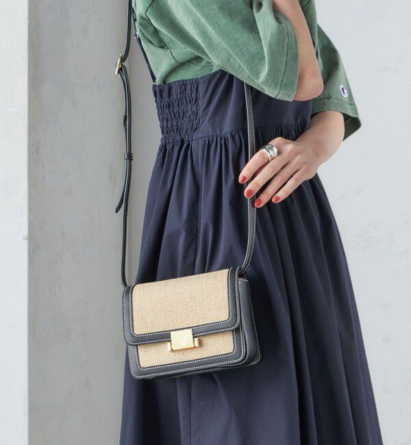 SHIPS for women「kabinett:BOX BAG MINI LINEN ◇」|ショルダー・メッセンジャー|