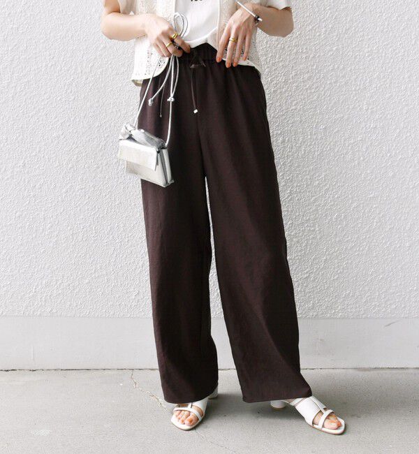 SHIPS for women「《一部追加予約》〈手洗い可能〉ツイル ドロスト パンツ」|その他|