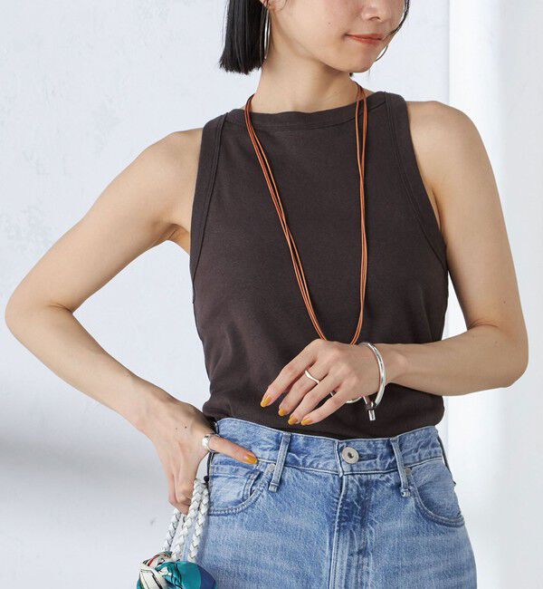 SHIPS for women「【SHIPS別注】onit:〈洗濯機可能〉アメリカンスリーブ タンクトップ」|タンクトップ|ブラウン