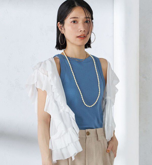 SHIPS for women「【SHIPS別注】onit:〈洗濯機可能〉アメリカンスリーブ タンクトップ」|タンクトップ|