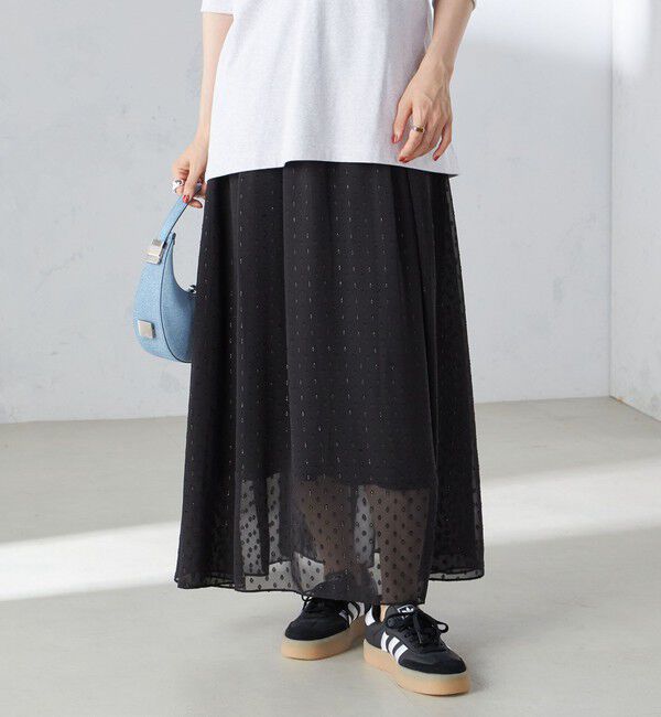 SHIPS for women「〈手洗い可能〉レオパード / 無地 ギャザー スカート」|スカート|