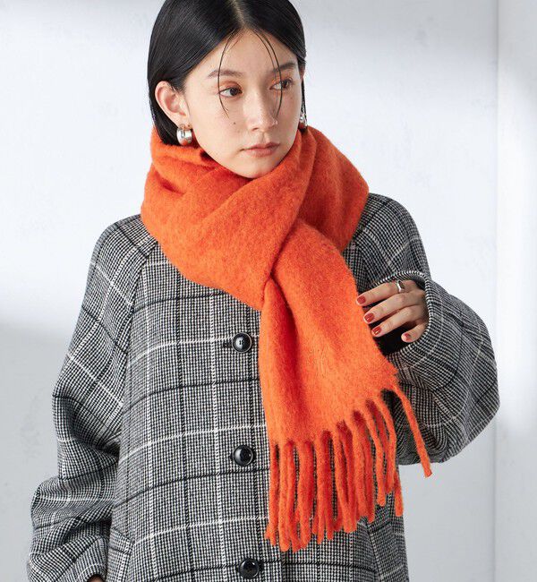 SHIPS for women「刺繍 モへヤ ミックス マフラー」|マフラー|