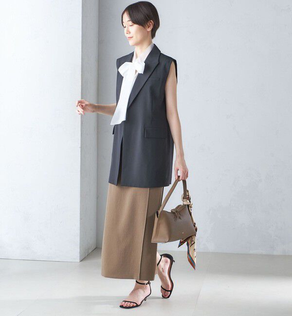 SHIPS for women「ウール混 ボックス テーラード ジレ」|ベスト・ジレ|