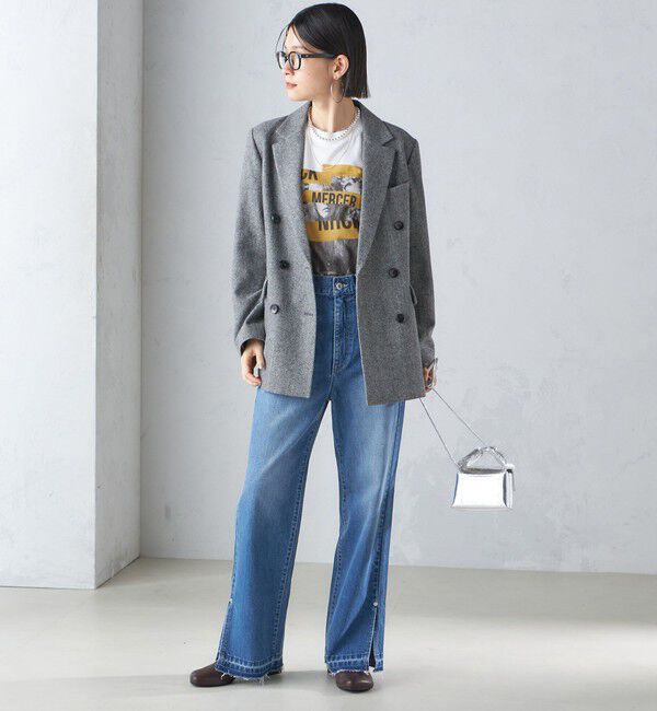 SHIPS for women「J.J.MERCER:〈洗濯機可能〉プリント TEE」|Tシャツ・カットソー|